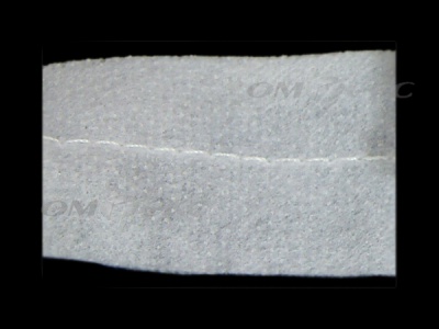 WS7225-прокладочная лента усиленная швом для подгиба 30мм-белая (50м) - купить в Таганроге. Цена: 16.71 руб.