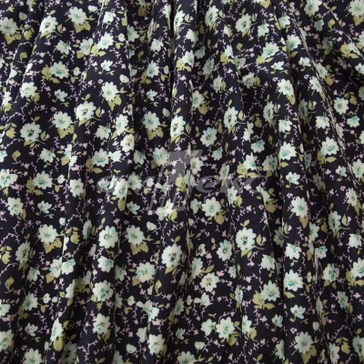 Плательная ткань "Софи" 8.1, 75 гр/м2, шир.150 см, принт растительный - купить в Таганроге. Цена 243.96 руб.