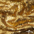 Трикотажное полотно, Сетка с пайетками,188 гр/м2, шир.140 см, цв.-тем.золото (#51) - купить в Таганроге. Цена 505.15 руб.