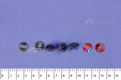 Кнопки магнитные МКМ-02, диам. 18 мм, чёрный никель - купить в Таганроге. Цена: 14.49 руб.