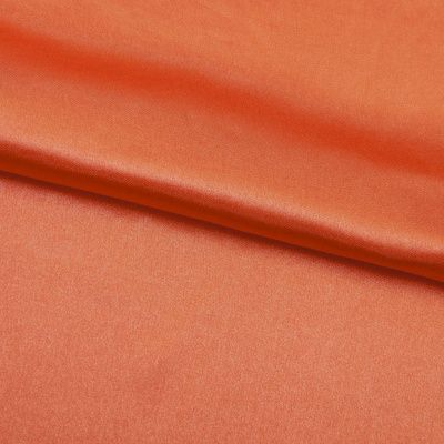 Поли креп-сатин 18-1445, 120 гр/м2, шир.150см, цвет оранжевый - купить в Таганроге. Цена 155.57 руб.