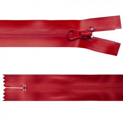 Молния водонепроницаемая PVC Т-7, 20 см, неразъемная, цвет (820)-красный - купить в Таганроге. Цена: 21.56 руб.