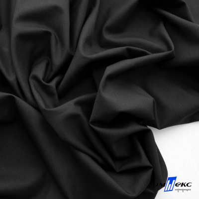 Ткань сорочечная Темза, 80%полиэстр 20%вискоза, 120 г/м2 ш.150 см, цв.черный - купить в Таганроге. Цена 269.93 руб.