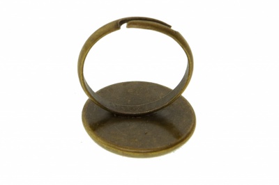Заготовка для рукоделия металлическая фигурная для кольца 15мм - купить в Таганроге. Цена: 7.44 руб.