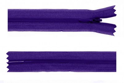 Молния потайная Т3 866, 50 см, капрон, цвет фиолетовый - купить в Таганроге. Цена: 8.71 руб.