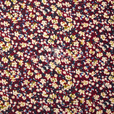 Плательная ткань "Софи" 5.1, 75 гр/м2, шир.150 см, принт растительный - купить в Таганроге. Цена 243.96 руб.