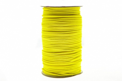 0370-1301-Шнур эластичный 3 мм, (уп.100+/-1м), цв.110 - желтый - купить в Таганроге. Цена: 459.62 руб.