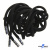 Шнурки #107-05, круглые 130 см, декор.наконечник, цв.чёрный - купить в Таганроге. Цена: 22.56 руб.