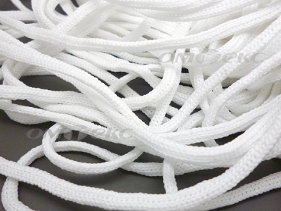 Шнур В-036 4 мм мелкое плетение 100 м белый - купить в Таганроге. Цена: 2.02 руб.
