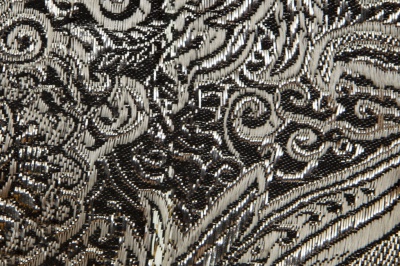 Ткань костюмная жаккард №11, 140 гр/м2, шир.150см, цвет тем.серебро - купить в Таганроге. Цена 383.29 руб.
