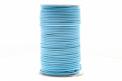 0370-1301-Шнур эластичный 3 мм, (уп.100+/-1м), цв.168 - голубой - купить в Таганроге. Цена: 459.62 руб.
