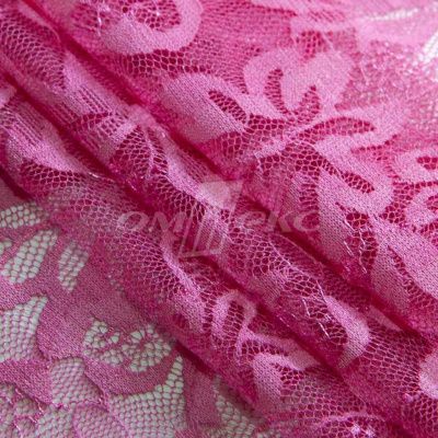 Кружевное полотно стрейч XD-WINE, 100 гр/м2, шир.150см, цвет розовый - купить в Таганроге. Цена 1 851.10 руб.