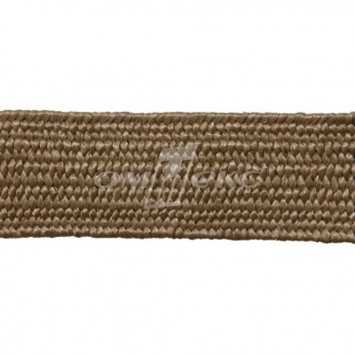 Тесьма отделочная полипропиленовая плетеная эластичная #2, шир. 40мм, цв.- соломенный - купить в Таганроге. Цена: 50.99 руб.