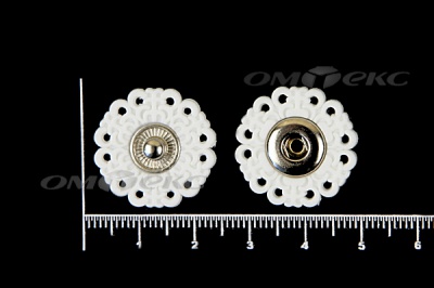 Кнопки пришивные №6 S20мм пластиковые белые - купить в Таганроге. Цена: 9.88 руб.
