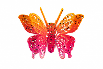 Бабочка декоративная пластиковая #10 - купить в Таганроге. Цена: 7.09 руб.