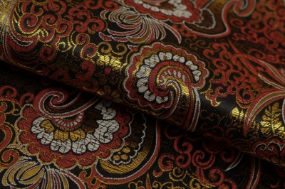 Ткань костюмная жаккард, 135 гр/м2, шир.150см, цвет бордо№6 - купить в Таганроге. Цена 441.95 руб.