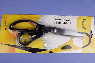 Ножницы ЗИГ-ЗАГ "MAXWELL" 230 мм - купить в Таганроге. Цена: 1 041.25 руб.