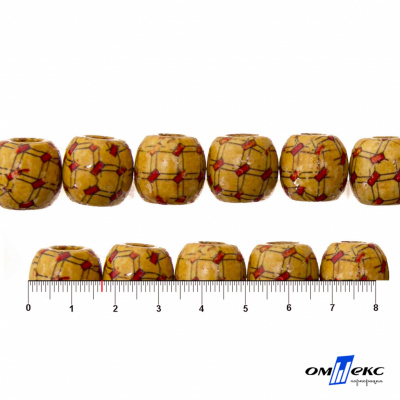 0189-Бусины деревянные "ОмТекс", 17 мм, упак.50+/-3шт - купить в Таганроге. Цена: 83.66 руб.