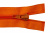 Спиральная молния Т5 849, 75 см, автомат, цвет оранжевый - купить в Таганроге. Цена: 16.28 руб.