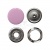 Кнопка рубашечная (закрытая) 9,5мм - эмаль, цв.003 - розовый - купить в Таганроге. Цена: 5.74 руб.