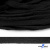 Шнур плетеный d-8 мм плоский, 70% хлопок 30% полиэстер, уп.85+/-1 м, цв.- чёрный - купить в Таганроге. Цена: 735 руб.