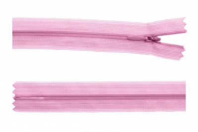 Молния потайная Т3 513, 60 см, капрон, цвет св.розовый - купить в Таганроге. Цена: 10.24 руб.