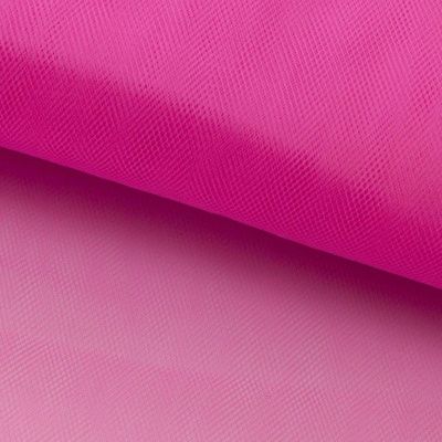 Фатин матовый 16-31, 12 гр/м2, шир.300см, цвет барби розовый - купить в Таганроге. Цена 101.95 руб.