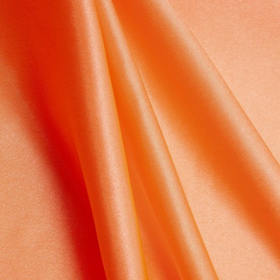 Поли креп-сатин 16-1543, 120 гр/м2, шир.150см, цвет персик - купить в Таганроге. Цена 155.57 руб.
