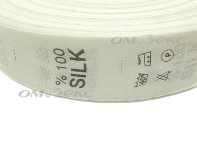 Состав и уход за тк.100% Silk (1000 шт) - купить в Таганроге. Цена: 520.46 руб.