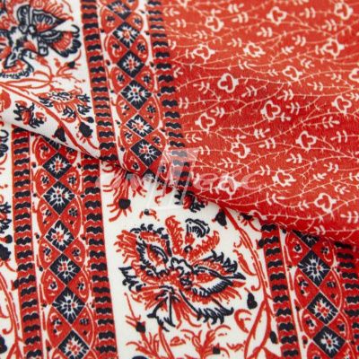 Плательная ткань "Фламенко" 24.1, 80 гр/м2, шир.150 см, принт этнический - купить в Таганроге. Цена 241.49 руб.